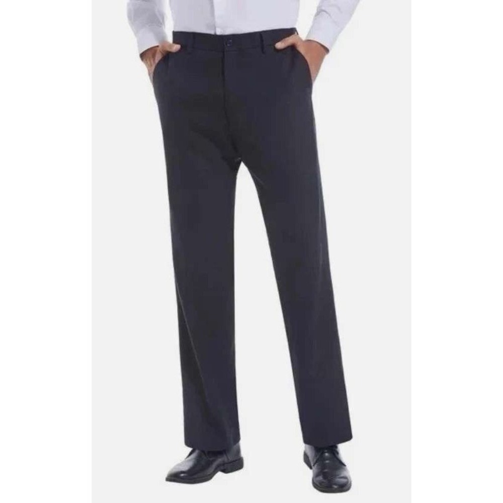 NEW DUCHAMP Men's Size 38x30 Black Stretch Waistband Dress Pants Trousers